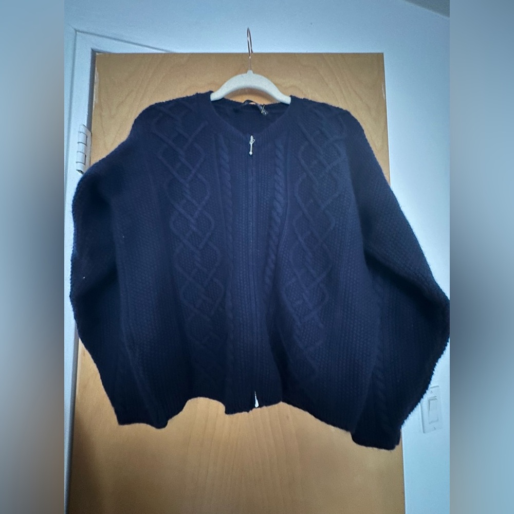 Zip-up Cashmeres Sweater made in Scotland